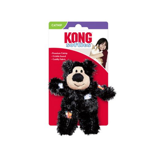 KONG Cat Softies Patchwork Bear Sortiert