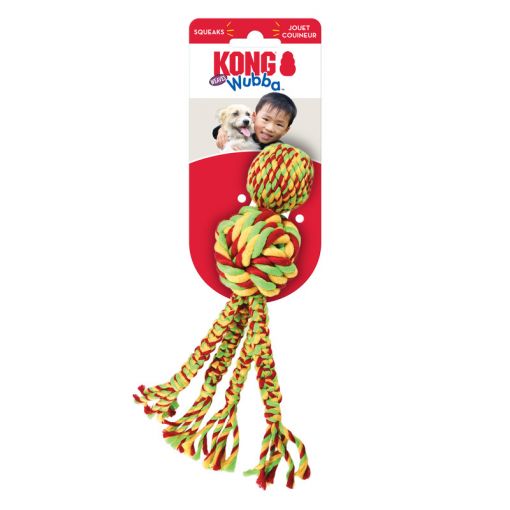 KONG Wubba Weaves mit Seil Small Sortiert