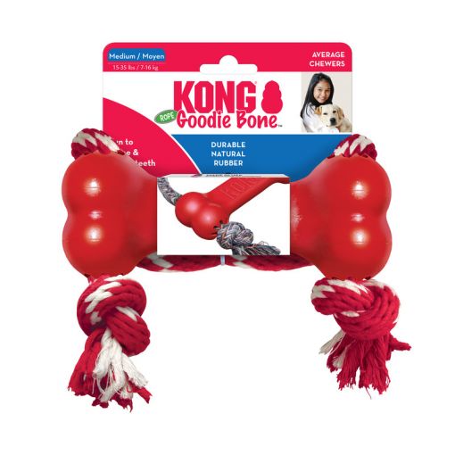 KONG Goodie Bone rot mit Seil