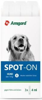 Amigard Spot-on Hund für Hunde über 15kg 3x4 ml