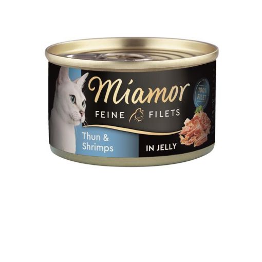 Miamor Dose Feine Filets Heller Thunfisch & Shrimps 100 g (Menge: 24 je Bestelleinheit)