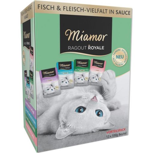 Miamor FB Ragout Royale Multibox in Sauce 12 x 100 g (Menge: 4 je Bestelleinheit)