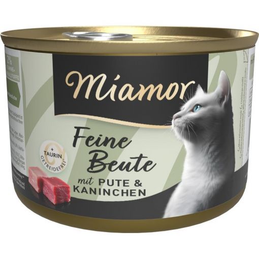 Miamor Dose Feine Beute Pute & Kaninchen 185g (Menge: 12 je Bestelleinheit)