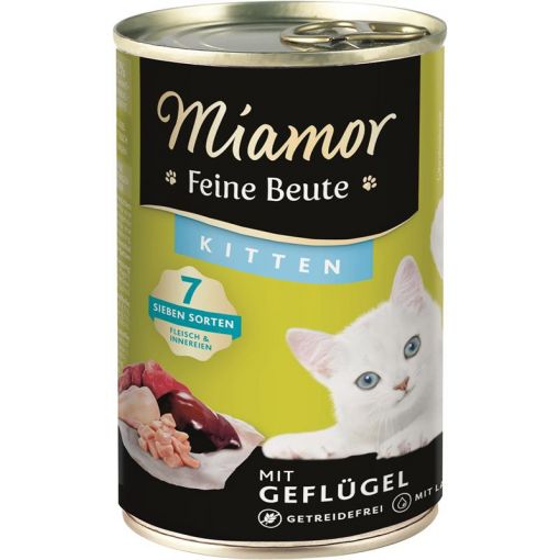Miamor Dose Feine Beute Kitten Geflügel 400 g (Menge: 12 je Bestelleinheit)