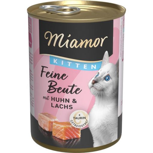 Miamor Dose Feine Beute Kitten Huhn & Lachs 400g (Menge: 12 je Bestelleinheit)