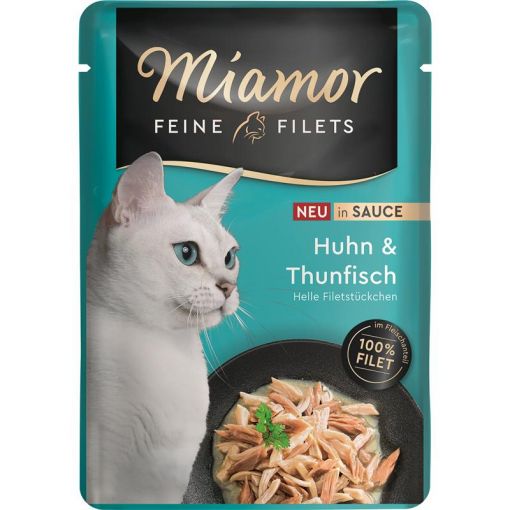 Miamor PB Feine Filets Huhn & Thunfisch in Sauce 100g (Menge: 24 je Bestelleinheit)