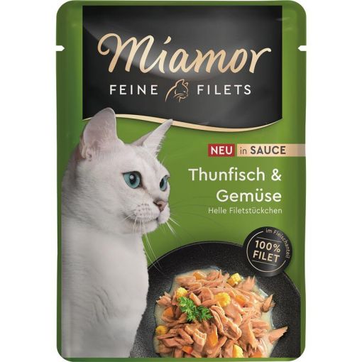 Miamor PB Feine Filets Thunfisch & Gemüse in Sauce 100g (Menge: 24 je Bestelleinheit)
