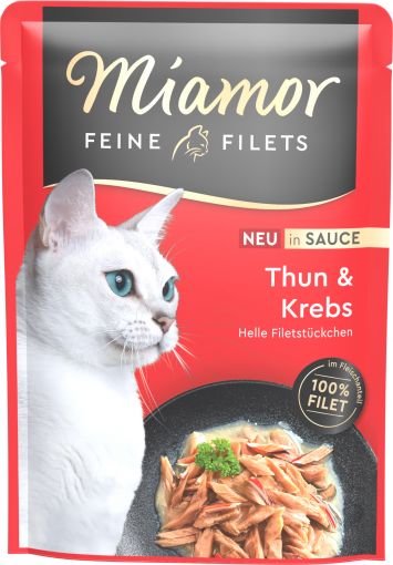 Miamor PB Feine Filets Thunfisch & Krebs in Sauce 100g (Menge: 24 je Bestelleinheit)