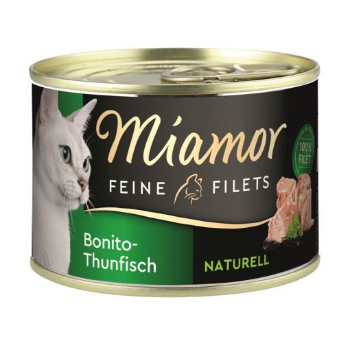 Miamor Dose Feine Filets Naturelle Bonito-Thunfisch 156 g (Menge: 12 je Bestelleinheit)