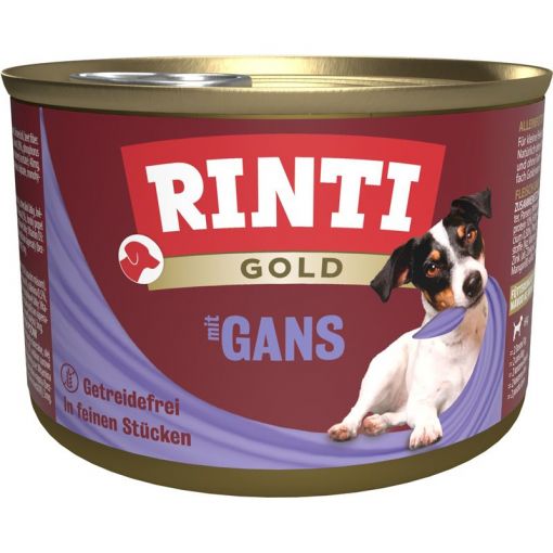 Rinti Dose Gold mit Gans 185 g (Menge: 12 je Bestelleinheit)