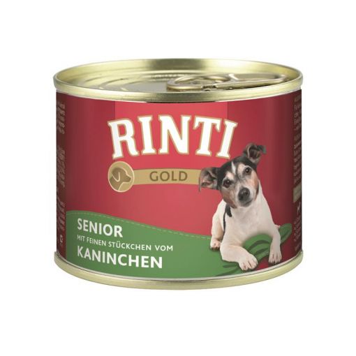 Rinti Dose Gold Senior mit Kaninchen 185 g (Menge: 12 je Bestelleinheit)