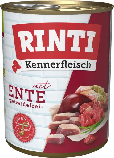 Rinti Dose Kennerfleisch Ente 800 g (Menge: 12 je Bestelleinheit)