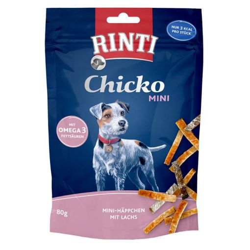 Rinti Chicko Mini Häppchen Lachs 80 g (Menge: 12 je Bestelleinheit)