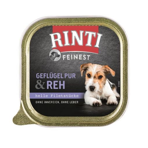 Rinti Schale Feinest Geflügel Pur & Reh 150 g (Menge: 11 je Bestelleinheit)