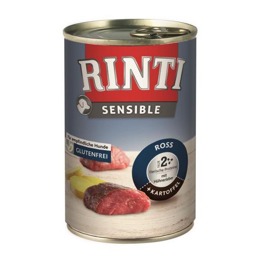 Rinti Dose Sensible Ross, Hühnerleber & Kartoffel 400 g (Menge: 6 je Bestelleinheit)