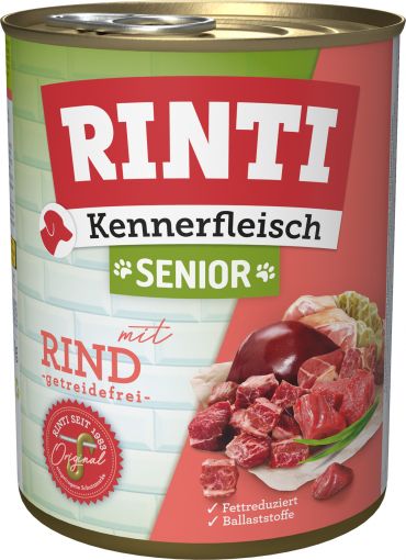 Rinti Dose Kennerfleisch Senior Rind 800 g (Menge: 12 je Bestelleinheit)