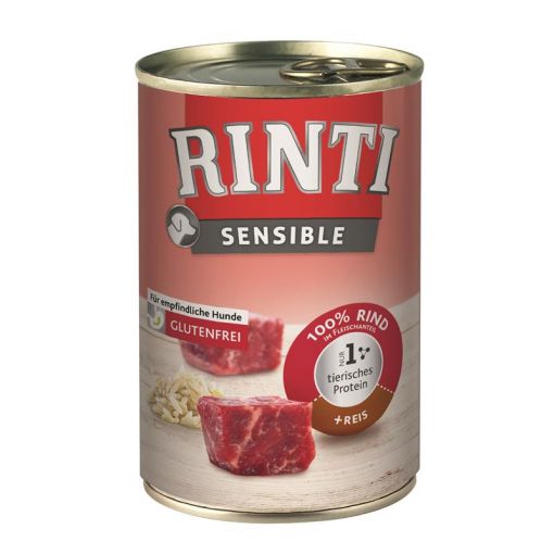 Rinti Dose Sensible Rind & Reis 400 g (Menge: 12 je Bestelleinheit)