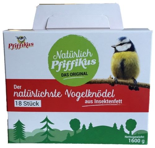 Pfiffikus Natürlich Insektenfettknödel 18er Box Pfiffikus Natürlich Insektenfettknödel 18er Box