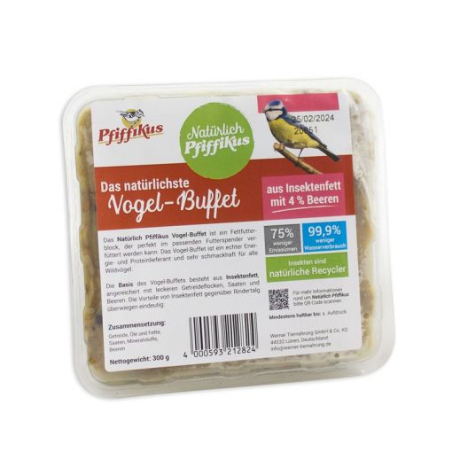 Natürlich Pfiffikus Vogel-Buffet Beeren 1 Stück / 300 g (Menge: 12 je Bestelleinheit) Natürlich Pfiffikus Vogel-Buffet Beeren 1 Stück / 300 g (Menge: 12 je Bestelleinheit)