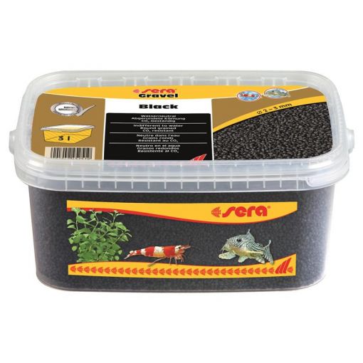 sera Gravel Black 2-3 mm 3.000 ml