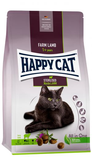 Happy Cat Sterilised Adult Weide Lamm 300g