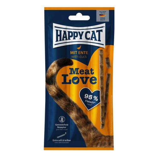 Happy Cat Meat Love Snack mit Ente 15 g (Menge: 28 je Bestelleinheit) Happy Cat Meat Love Snack mit Ente 15 g (Menge: 28 je Bestelleinheit)