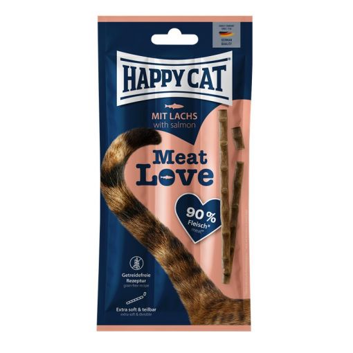 Happy Cat Meat Love Snack mit Lachs 15 g (Menge: 28 je Bestelleinheit) Happy Cat Meat Love Snack mit Lachs 15 g (Menge: 28 je Bestelleinheit)