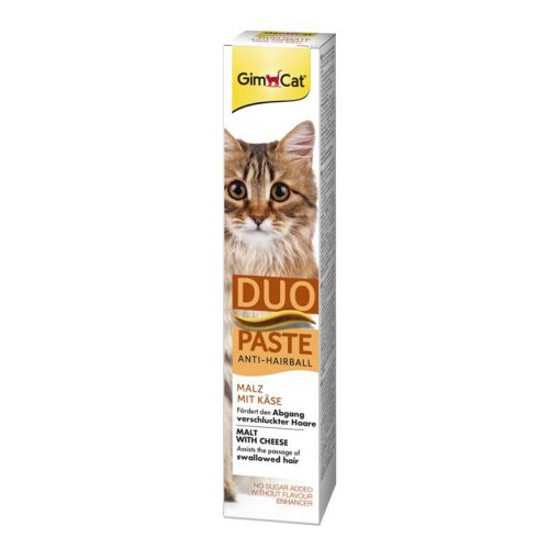 GimCat Anti-Hairball Duo-Paste Malz mit Käse 50g