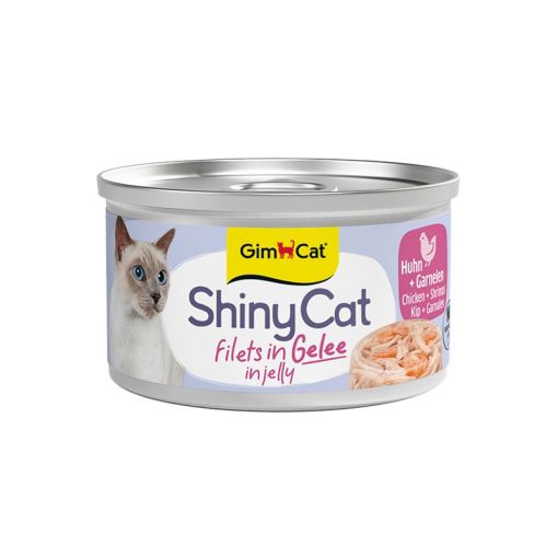 Gimpet ShinyCat in Jelly Hühnchen & Garnelen 70g (Menge: 24 je Bestelleinheit) Gimpet ShinyCat in Jelly Hühnchen & Garnelen 70g (Menge: 24 je Bestelleinheit)