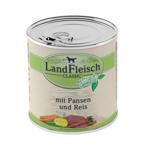 Landfleisch Dog Pur Pansen & Reis 800 g (Menge: 6 je Bestelleinheit)
