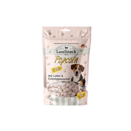 LandSnack für Hunde Popcorn mit Leber und Grünlippmuschel 100g
