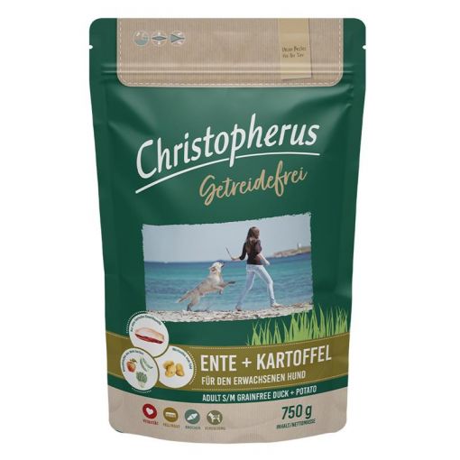 Christopherus Getreidefrei Ente & Kartoffel 750g