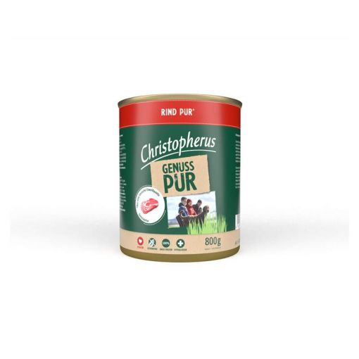 Christopherus Dose Pur Rind 800g (Menge: 6 je Bestelleinheit)