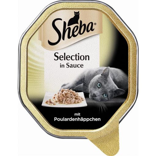 Sheba Schale Selection in Sauce Poulardenhäppchen 85g (Menge: 22 je Bestelleinheit)