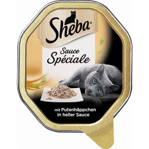 Sheba Schale Speciale mit Putenhäppchen in heller Sauce 85g (Menge: 22 je Bestelleinheit)
