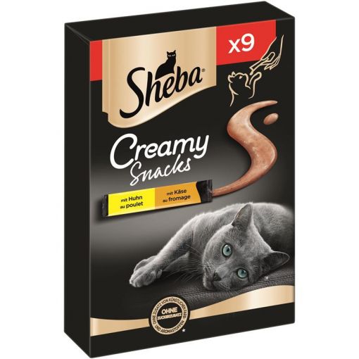 Sheba Snack Creamy mit Huhn & Käse 9x12g (Menge: 7 je Bestelleinheit)