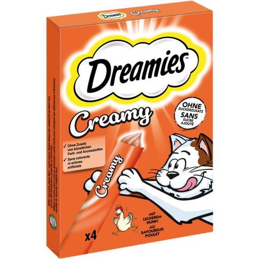 Dreamies Cat Snack Creamy M.P. Huhn 4 x 10g (Menge: 11 je Bestelleinheit)