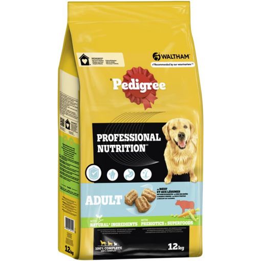 Pedigree Trocken Professional Nutrition Adult Rind & Gemüse 12kg