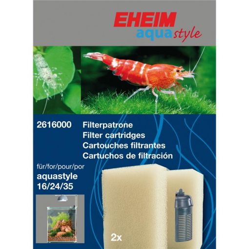 EHEIM Filterpatrone für EHEIM aquastyle 16, 24, 35 & aquaCorner 60 2 Stück