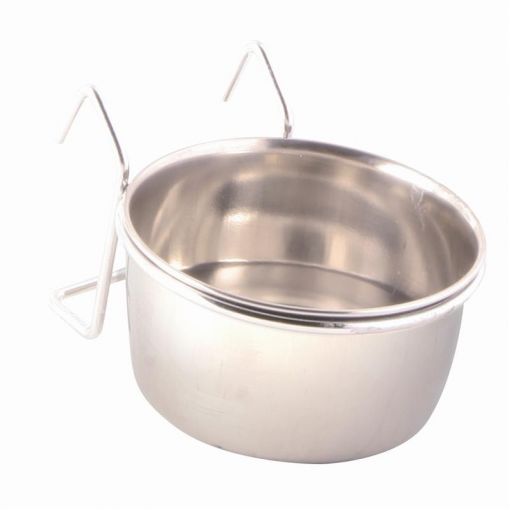 Trixie Edelstahlnapf mit Halter 150 ml  7 cm