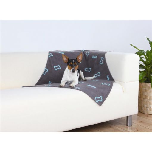 Trixie Fleecedecke Beany, 100 × 70 cm, taupe
