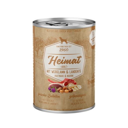 Bosch Heimat Dose Adult Weidelamm & Landente 400 g (Menge: 12 je Bestelleinheit)