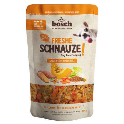 Bosch Freshe Schnauze Topping sonnig gelbes Ackergem&uuml;se 200g (Menge: 8 je Bestelleinheit)