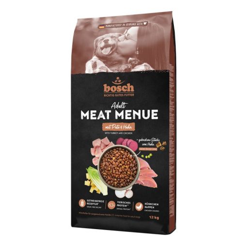 Bosch Meat Menue Adult mit Pute & Huhn getreidefrei 12kg Bosch Meat Menue Adult mit Pute & Huhn getreidefrei 12kg