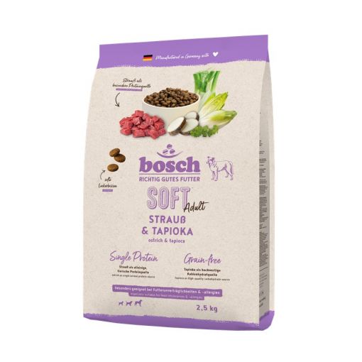 Bosch Soft Adult Strauß & Tapioka 2,5kg Bosch Soft Adult Strauß & Tapioka 2,5kg