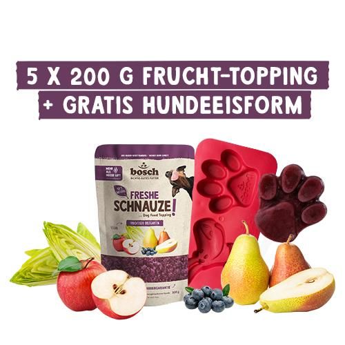 Bosch Freshe Schnauze Aktionsbox Frucht-Topping + Eisform & Stiele