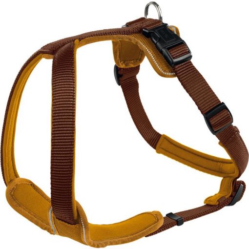 Hunter Geschirr Neopren braun/caramel M  53 - 65cm/20mm