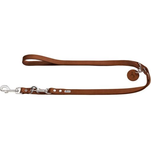 Hunter V-Leine Rindsleder cognac 16/200