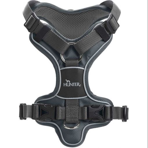 Hunter Geschirr Divo Nylon/Polyester grau/grau 45-56/S
