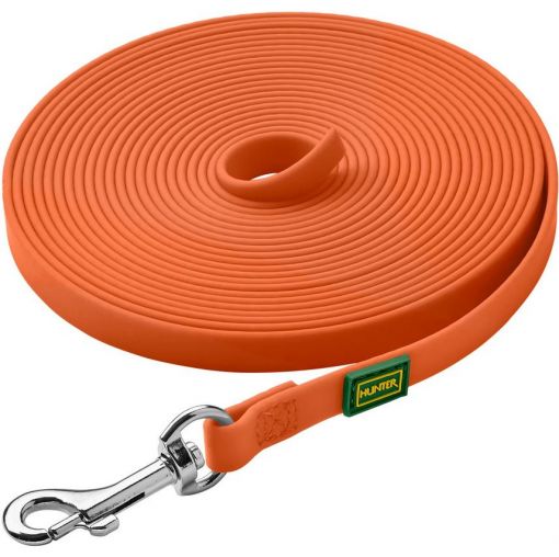 Hunter Suchleine Convenience Kunststoff neonorange o. Handschlaufe 15/500